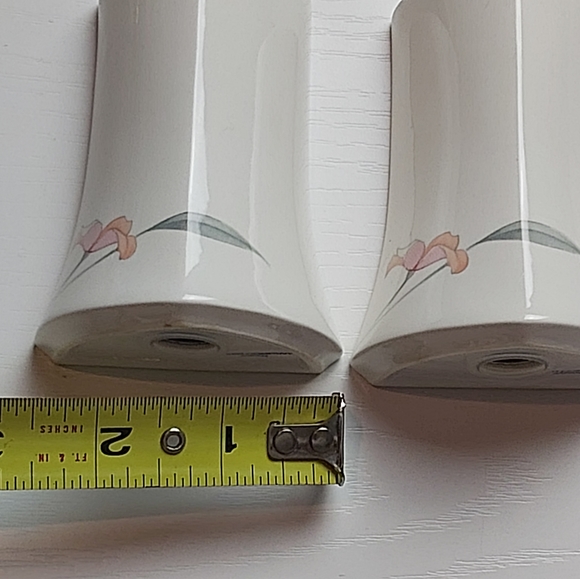 Nikko company japan porcelain salt and pepper shakers peachglow - Picture 4 of 10